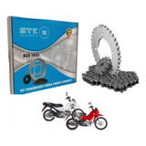 Kit Relação Honda Biz 125 2005 2006 2007 2008 2009 Aço 1045