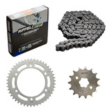 Kit Relação Para Yamaha Fazer 250 18 19 20 21 22 23 24 Reten
