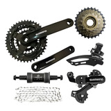 Kit Relação Pedivela cambios Shimano corrente catraca Mtb