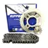 Kit Relação Titan 125 Fan 125 2009 Até 2013 Riffel 1045 Aço