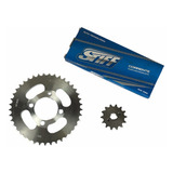 Kit Relação Top Bike 49cc 4t Coroa Pinhão Corrente