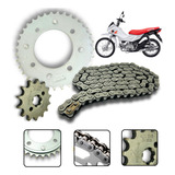 Kit Relaçao Transmissão Pop 110 2015 A 2023 Aço 1045 Inmetro
