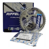 Kit Relação Transmissão Riffel Titan fan 125 00 A 08 Es Ks