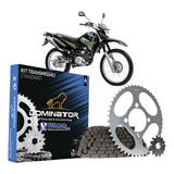 Kit Relação Transmissão Standard Xtz 125 Aço 1045 Vulcanbor