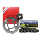 Kit Relação Vaz Cg125 00 08 Corrente Kmc C Retentor