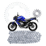Kit Relação Yamaha Fz15 Fz 15 Completo Coroa pinhao corrente