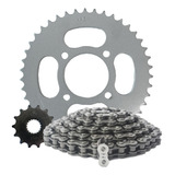 Kit Relação Yes Intruder 125 Vaz Coroa 43 Pinhão 14 Aço 1045