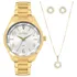 Kit Relógio Condor Feminino Dourado Colar E Brincos Copc21jja/k4k
