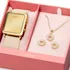 Kit Relógio Digital Feminino Condor Comd1202aj Com Semijoia Cor Da Correia Nude Cor Do Bisel Dourado Cor Do Fundo Dourado