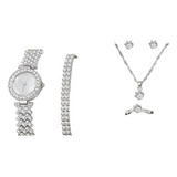 Kit Relogio Feminino Brilhos