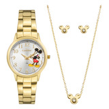 Kit Relógio Feminino Disney Mickey Condor Co2035ngs/ki4k