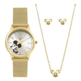Kit Relogio Feminino Disney