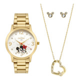 Kit Relogio Feminino Disney