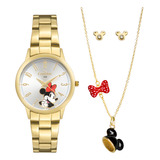 Kit Relogio Feminino Disney