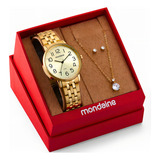 Kit Relogio Feminino Mondaine