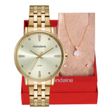 Kit Relogio Feminino Mondaine
