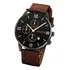 Kit Relógio Masculino + 3 Pulseiras Preta Marrom Quartz