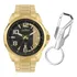 Kit Relógio Masculino Condor Speed Dourado - Co2115mxg/k4p Fundo Preto + Chaveiro