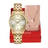 Kit Relógio Mondaine Dourado Feminino 32607lpmkde1k1