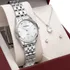 Kit Relógio Mondaine Prata Feminino 32610l0mkne2k1