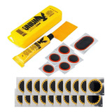 Kit Remendo Bike Moto Camara De Ar Completo Remendos A Frio