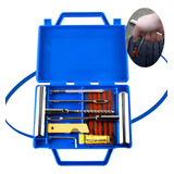 Kit Remendo Metal Reparo Macarrão Pneu Carro Moto C Maleta