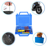 Kit Remendo Metal Reparo Macarrão Pneu Carro Moto C Maleta