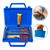Kit Remendo Metal Reparo Macarrão Pneu Carro Moto C Maleta