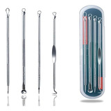 Kit Removedor De Cravos Em Inox P Remoção Estojo 4 Agulhas