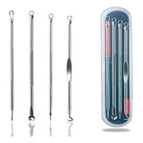 Kit Removedor De Cravos Em Inox P Remoção Estojo 4 Agulhas