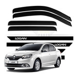 Kit Renault Novo Logan 2014 2015 2016 2017 2018 2019 E 2020 Friso Tipo Borrachão Calhas De Chuva