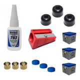 Kit Reparador De Solas De Tacos Sinuca Bilhar Profissionais Cor Natural