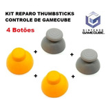 Kit Reparo 4 Borrachas Capas Thumbsticks Controle Gamecube