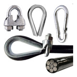 Kit Reparo Cabo De Aço Sapatilho Grampo Aparelho Academia
