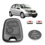 Kit Reparo Chave Citroen C3 Frente Brinde 1 Bateria