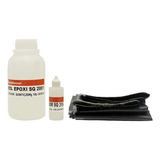 Kit Reparo Com Fibra De Carbono Resina Epoxi Transparente