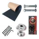 Kit Reparo De Skate Amortecedor Central Pf Base Arruela Lixa