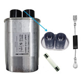 Kit Reparo Microondas Capacitor 0 90uf   Diodo   Fusivel