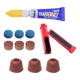Kit Reparo P Solas De Tacos De Sinuca Culatras apontador Cor Culatra Vermelha
