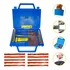 Kit Reparo Pneu Sem Câmara   Maleta 15 Remendos Moto E Carro