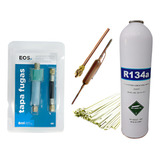 Kit Reparo Refrigerador Gás R134 500g Filtro União Tapa Fuga