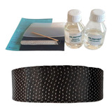 Kit Reparo Resina Epoxi Cristal Com Fibra De Carbono E Vidro