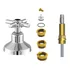 Kit Reparo Salva Registro Pressão Chuveiro 7x1 Universal C31 Acabamento Cromado Cor Prateado