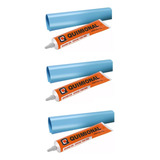 Kit Reparo Vinil Furos E Rasgos Piscina 3 Colas 3 Remendos