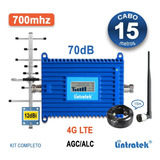 Kit Repetidor Sinal Celular 700mhz 4g 70db Voz E Dados