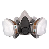 Kit Respirador Mascara 3m 6200 Para Pintura Filtros