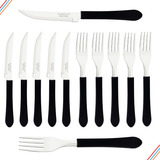 Kit Restaurante Tramontina 12 Facas 12 Garfos Leme