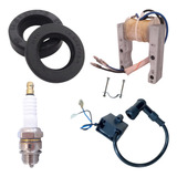Kit Retentor Cdi Bobina Vela Ignição Bike Motorizada 2t