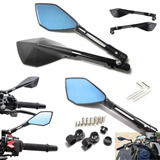 Kit Retrovisor Esportivo Alumínio Preta Moto Todas As Naked