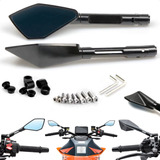 Kit Retrovisor Esportivo Alumínio Preta Moto Todas As Naked
